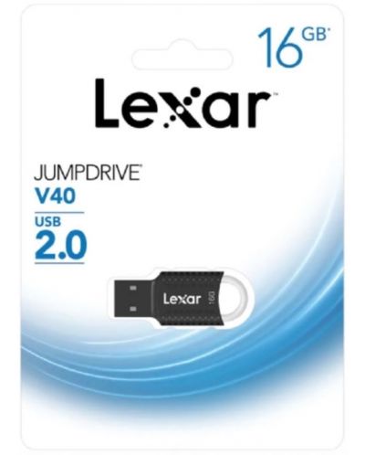 Флаш памет Lexar - Jumpdrive V40, 16GB, USB 2.0 - 3