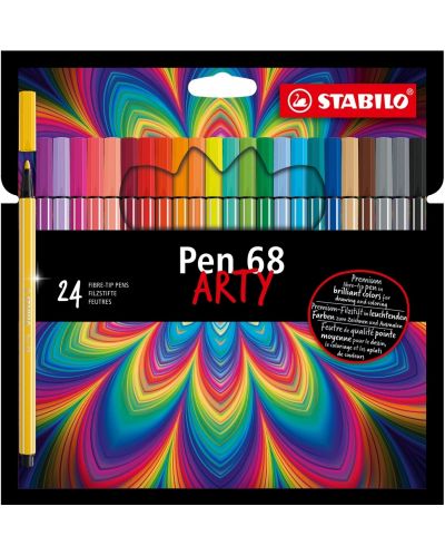Флумастери Stabilo Arty - Pen 68, 24 цвята - 1