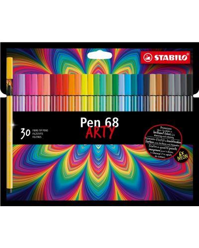 Флумастери Stabilo Arty - Pen 68, 30 цвята - 1