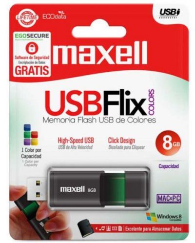 Флаш памет Maxell - FLIX, 8GB, USB 2.0 - 2