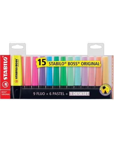 Комплект текст маркери Stabilo Boss Original - 15 цвята - 1