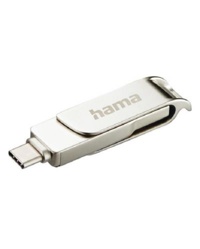 Флаш памет Hama - 182492, 256GB, USB-А/USB-C, сива - 1