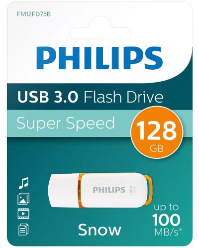 Флаш памет Philips - Snow, 128GB, USB 3.0 - 1