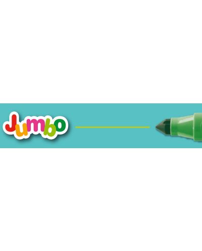 Комплект флумастери Apli - Джъмбо, 10 цвята - 2