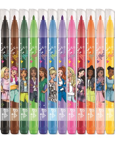 Флумастери Maped Barbie - 12 цвята - 2