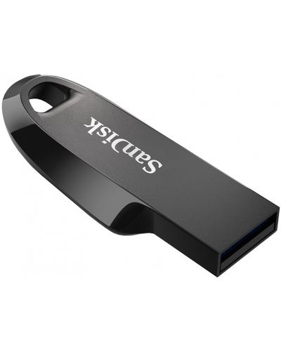 Флаш памет SanDisk - Ultra Curve 3.2, 128GB, USB 3.1, черна - 3