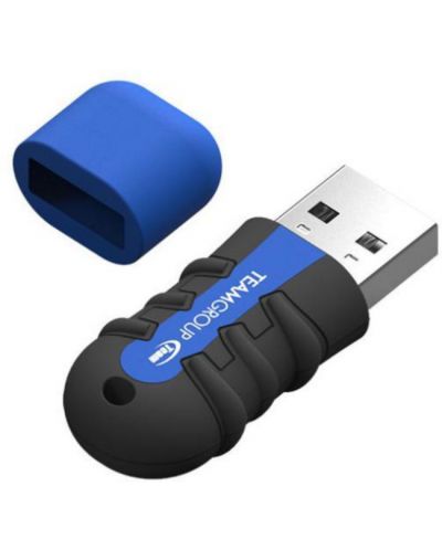 Флаш памет Team Group - T181, 32GB, USB 2.0, черна/синя - 3