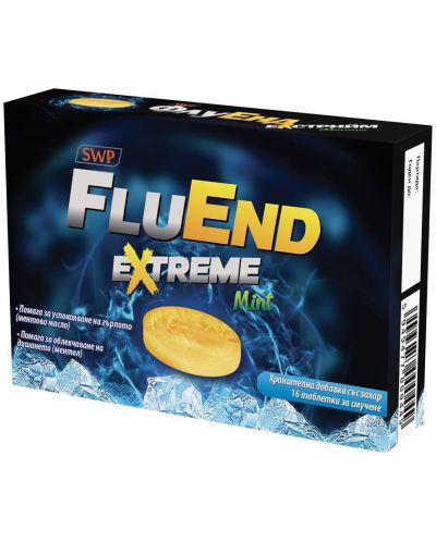FluEnd Extreme, мента, 16 таблетки, Sun Wave Pharma - 1