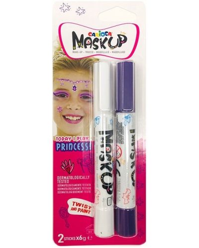 Флумастери за лице Carioca Mask up - Принцеса, 2 цвята - 1