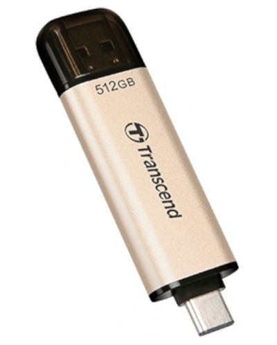 Флаш памет Transcend - Jetflash 930C, 512GB, USB-A/C - 3
