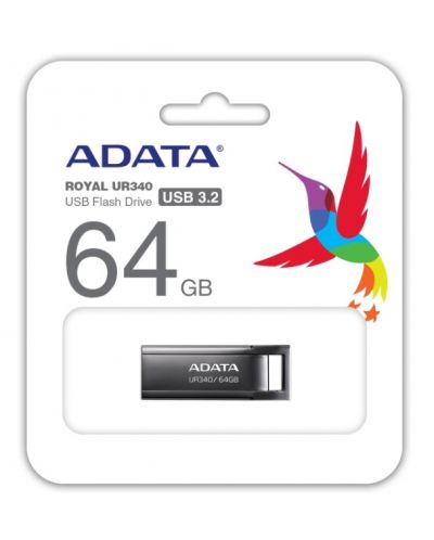 Флаш памет Adata - UR340, 64GB, USB 3.2 - 5