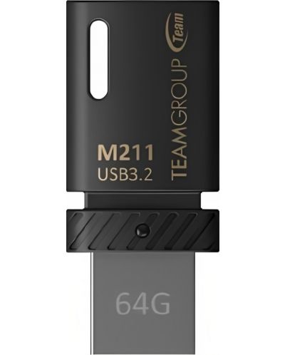Флаш памет Team Group - M211, 64GB, USB 3.2 - 1