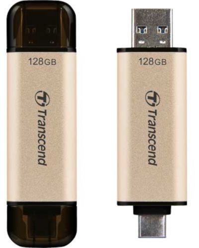 Флаш памет Transcend - Jetflash 930C, 128GB, USB-A/C - 4