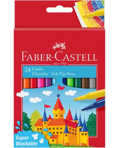 Флумастери Faber-Castell Castle - 24 цвята - 1