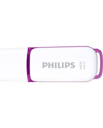 Флаш памет Philips - Snow, 64GB, USB 3.0 - 3
