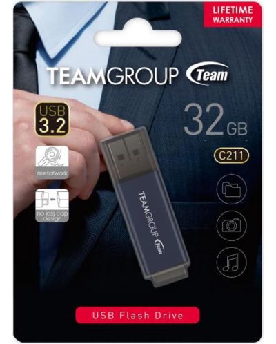Флаш памет Team Group - C211, 16GB, USB 3.2 - 4