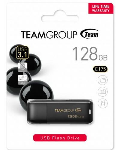 Флаш памет Team Group - C175, 128GB, USB 3.1 - 2