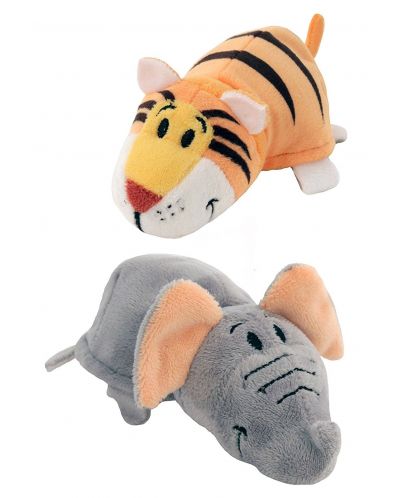 Играчка Flipazoo мини 2в1 - Слон/тигър, 12cm