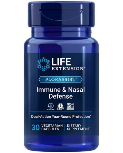 Florassist Immune & Nasal Defense, 30 веге капсули, Life Extension - 1