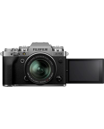 Фотоапарат Fujifilm - X-T4, обектив XF 18-55mm f/2.8-4, сребрист - 4