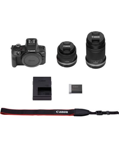Фотоапарат Canon - EOS R100, RF-S 18-45mm f/4.5-6.3 IS STM, RF-S 55-210mm f/5-7.1 IS STM,Black + Обектив Canon - RF 50mm, F/1.8 STM - 10