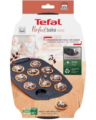 Форма за печене на тарталети Tefal - Perfect Bake Mini, 21 x 29 cm - 3