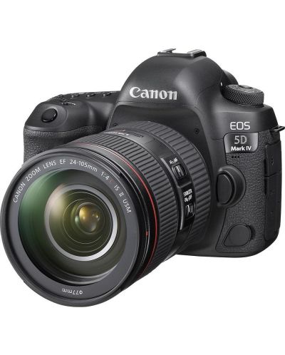 Фотоапарат Canon - 5D Mark IV + обектив Canon 24-105mm, черен - 2