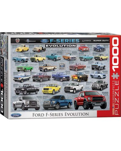 Пъзел Eurographics от 1000 части - Еволюция на Ford F