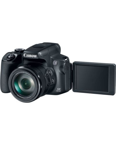 Фотоапарат Canon - PowerShot SX70 HS, черен - 5