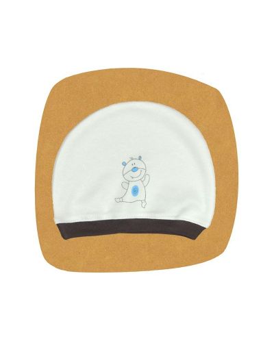 Бебешка шапка с картинка For Babies - Мече, 0-3 месеца - 1