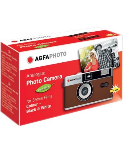 Фотоапарат AgfaPhoto - Reusable camera, кафява - 3