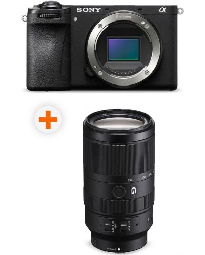 Фотоапарат Sony - Alpha A6700, Black + Обектив Sony - E, 70-350mm, f/4.5-6.3 G OSS - 1