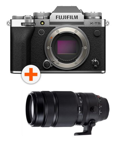 Фотоапарат Fujifilm X-T5, Silver + Обектив Fujinon XF 100-400mm F/4.5-5.6 R LM OIS WR - 1
