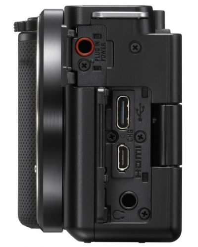 Фотоапарат Sony - ZV-E10, черен + Микрофон Sony ECM-S1 - 5