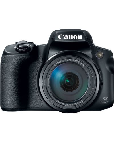 Фотоапарат Canon - PowerShot SX70 HS, черен - 1