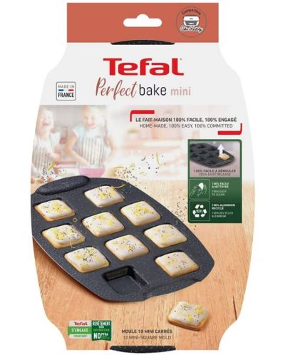 Форма за печене на квадратни тарти Tefal - Perfect Bake Mini Tarte, 21 x 29 cm - 3