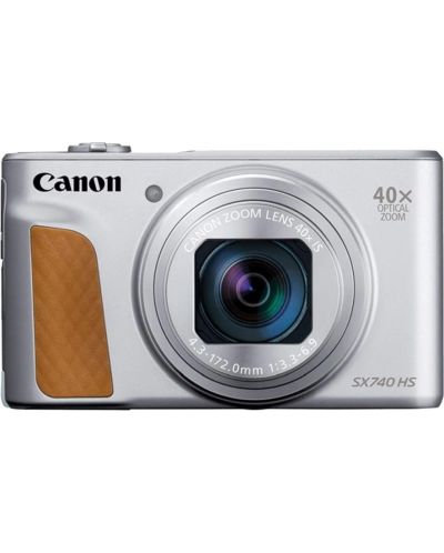 Фотоапарат Canon - PowerShot SX740 HS, сребрист - 1