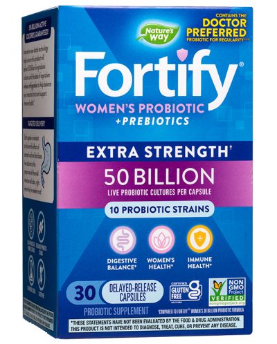 Fortify Extra Strength Women's Probiotic 50 Billion, 30 капсули, Nature's Way - 1