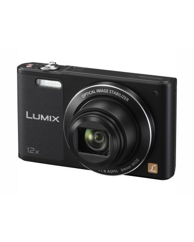 Фотоапарат Panasonic Lumix DMC-SZ10 + Памет SDHC Transcend 8GB - черен