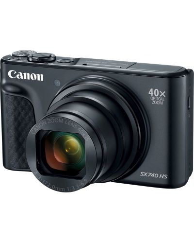 Компактен фотоапарат Canon - PowerShot SX740 HS, черен - 2