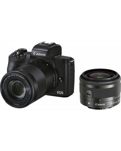 Фотоапарат Canon - EOS M50 Mark II, EF-M 15-45mm + 55-200mm, черен - 2