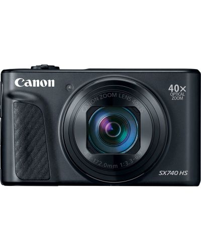 Компактен фотоапарат Canon - PowerShot SX740 HS, черен - 1