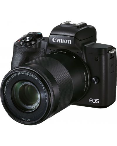 Фотоапарат Canon - EOS M50 Mark II, EF-M 15-45mm + 55-200mm, черен - 3