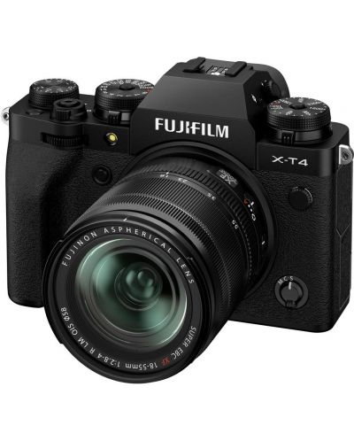 Фотоапарат Fujifilm - X-T4, обектив XF 18-55mm f/2.8-4, черен - 2