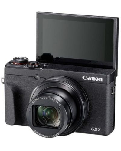 Фотоапарат Canon - PowerShot G5 X Mark II, + батерия, черен - 7