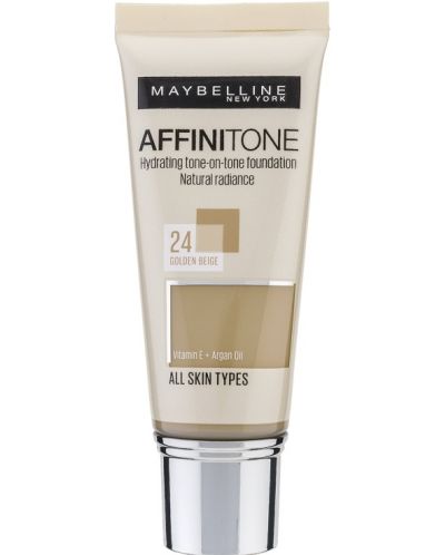 Maybelline Фон дьо тен Affinitone, 24 Golden Beige, 30 ml - 1