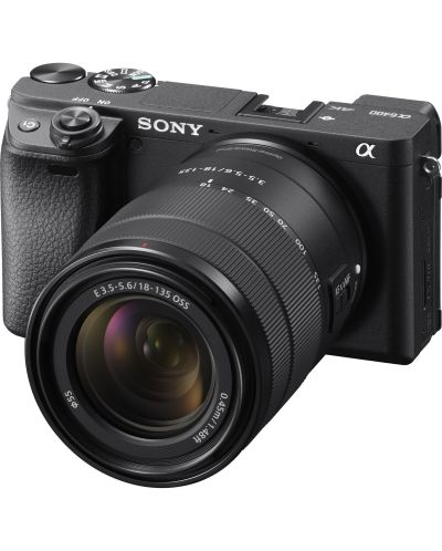 Безогледален фотоапарат Sony - A6400, 18-135mm OSS, Black - 1