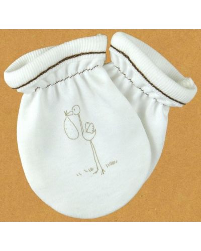 Бебешки ръкавички For Babies - Щъркелче - 1