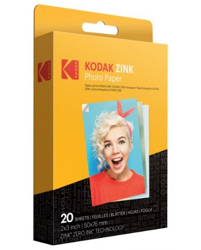 Фотохартия Kodak - Zink 2x3&quot;, 20 броя