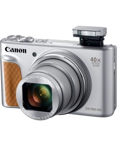 Фотоапарат Canon - PowerShot SX740 HS, сребрист - 7